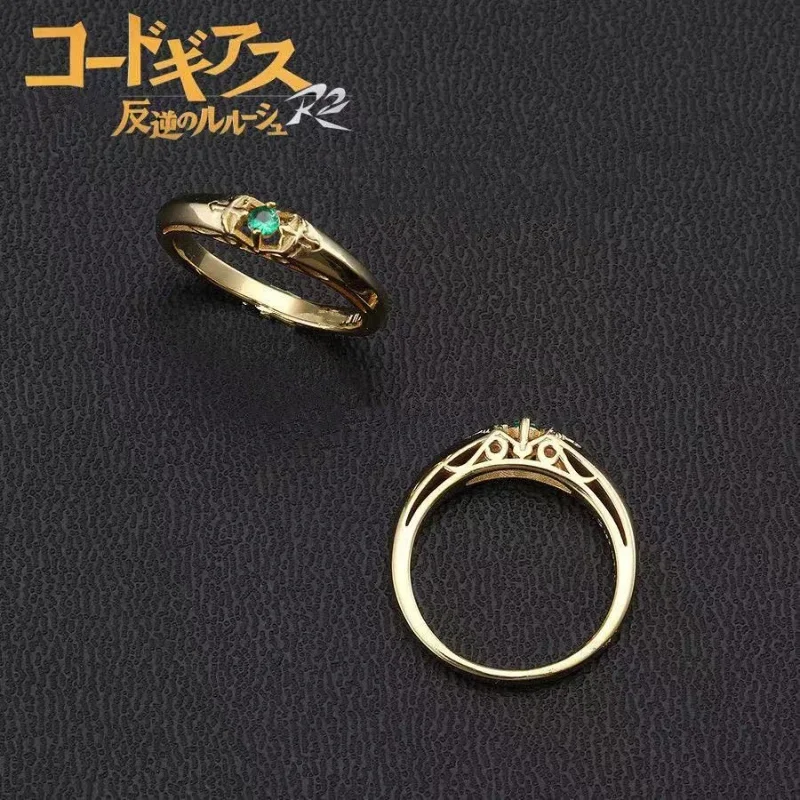 쿠루기 스자쿠 여성 반지, 애니메이션 오픈 숙녀 반지, 심플 패션 주얼리, 웨딩 커플 파티, 금속 아닐로 코드 기어