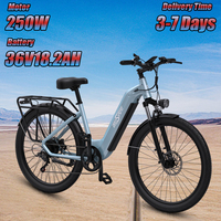 ONESPORT OT05 Adult E-Bike 36V18.2Ah Battery City Commuting Electric Bike 250W Motor 27.5 Inch Tire Aluminum Alloy Electric Bike