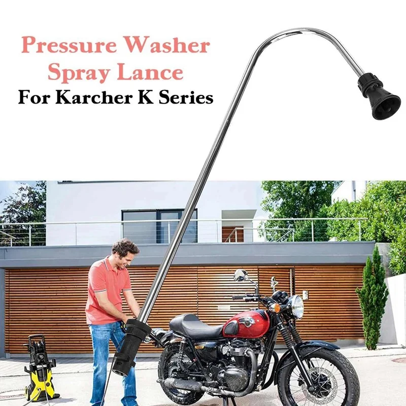 

5000Psi 50Cm 120° Spray Jet Lance Underbody Roof Cleaning High Pressure Washer-Gun Extension Wand Clean Rod For K Series