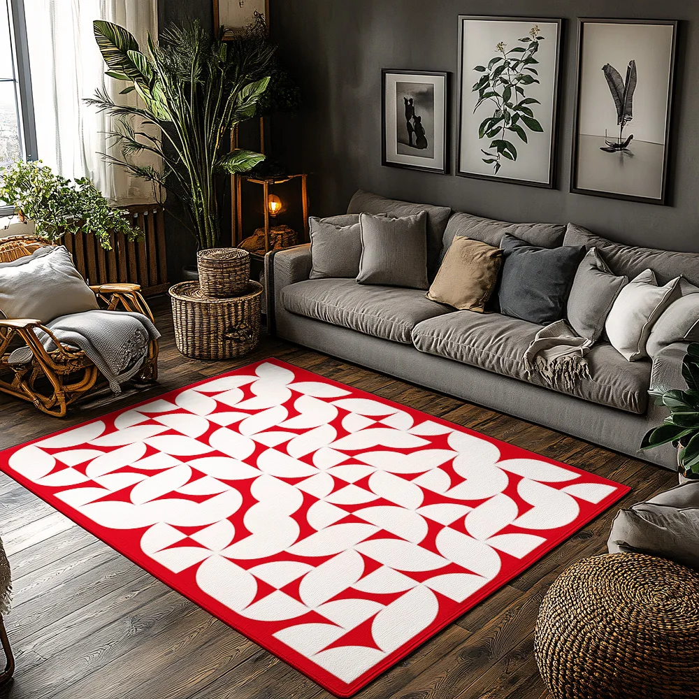 

Современный абстрактный ковер, нескользящий напольный коврик, декор для гостиной, домашний акцент, ковер с геометрическим узором, стильный домашний ковер, идея подарка