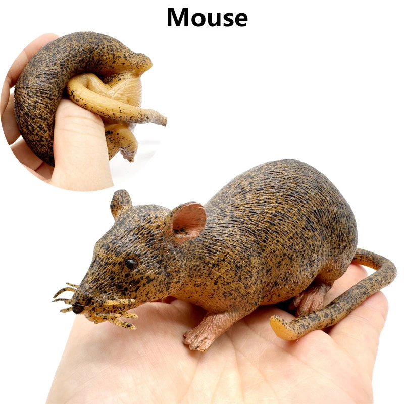 

Creative Simulation Soft Rubber Mouse Model Funny Squeeze Vent Decompression Toy Children's Compulsion Prank Props Birthday Gift