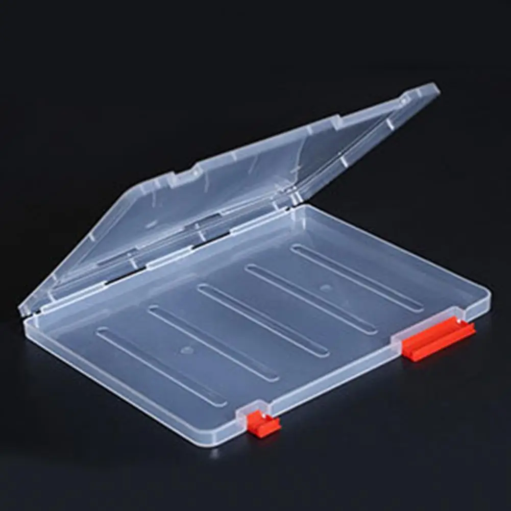 Document Box Lightweight Transparent PP Portable A4 File Box for Magazines