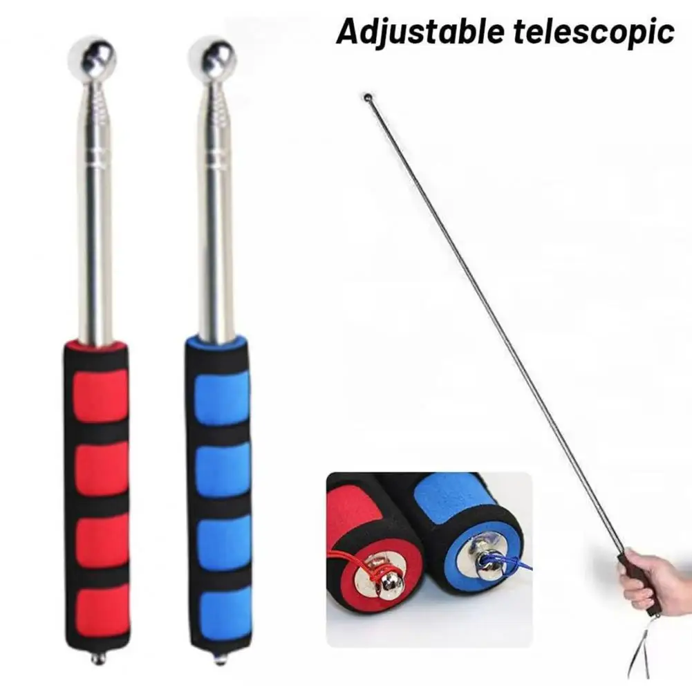 Folding Stick Drum Hammer Telescopic Drum Hammer Stick Self-Defense Trekking Pole Retractable Hammer Guide Demonstration Tool