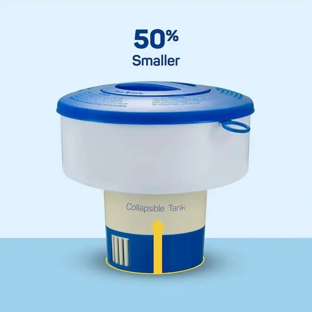 Enduring Adjustable Flow Vents Pool Floating Dispenser 7 Inch ABS Pool Chlorine Floater Floating Design Pool Floater