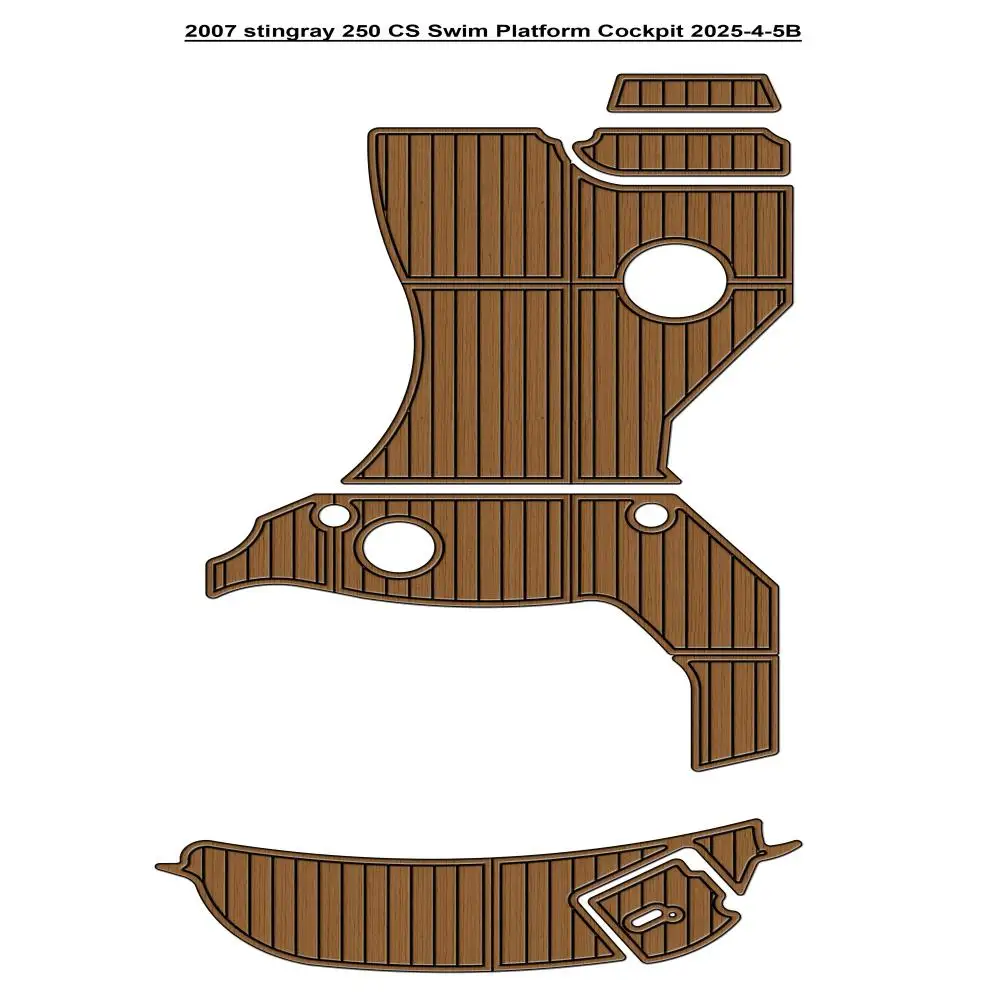 

2007 Stingray 250 CS Платформа для плавания Кокпита Pad Лодка EVA Тиковый пол SeaDek Стиль Gatorstep Самоклеящиеся dwsrtudrujyferyy