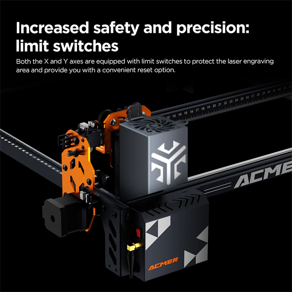 ACMER P1 S Pro 20 واط 10 واط 6 واط الليزر حفارة دعم واي فاي جيروسكوب النقش بالليزر آلة القطع منقوشة الخشب ورنيش المعادن