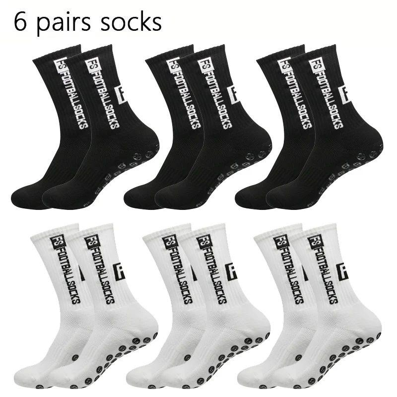 4/5/6 paires de chaussettes de Football hommes femmes chaussettes de sport respirantes antidérapantes épaissi serviette bas formation Yoga chaussettes de Football