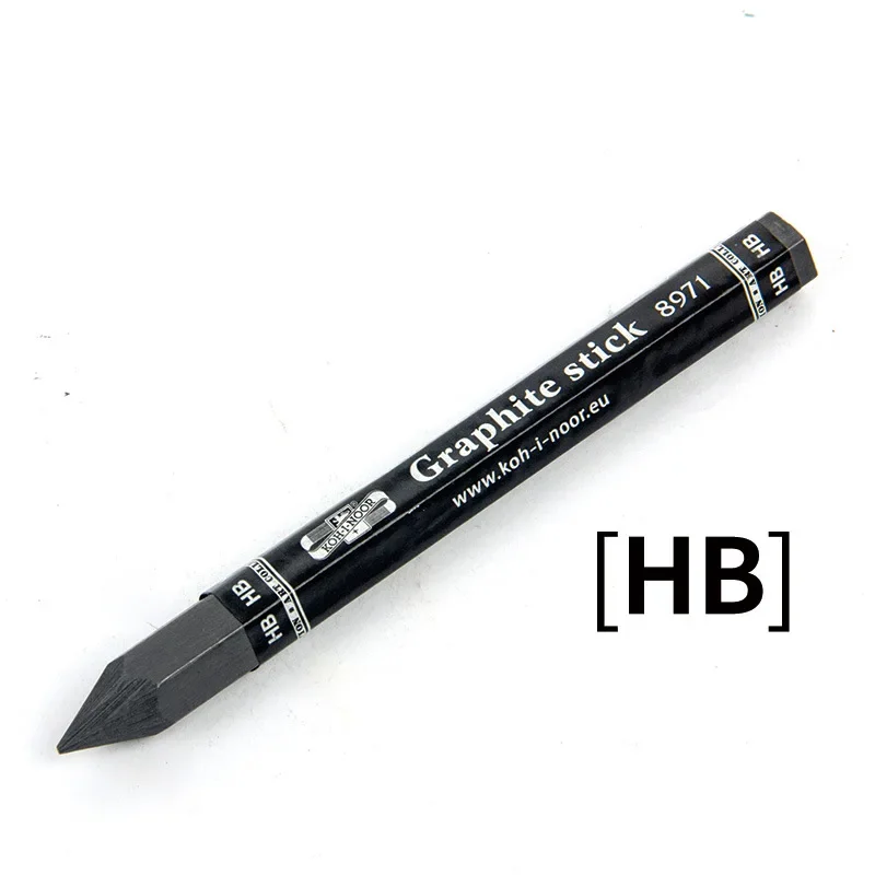 HB/2B/4B/6B Black Charcoal Art Student Sketch Painting Graphite Pen Woodless Hexagonal Graphite Stick Pencil Bold Art Supplies