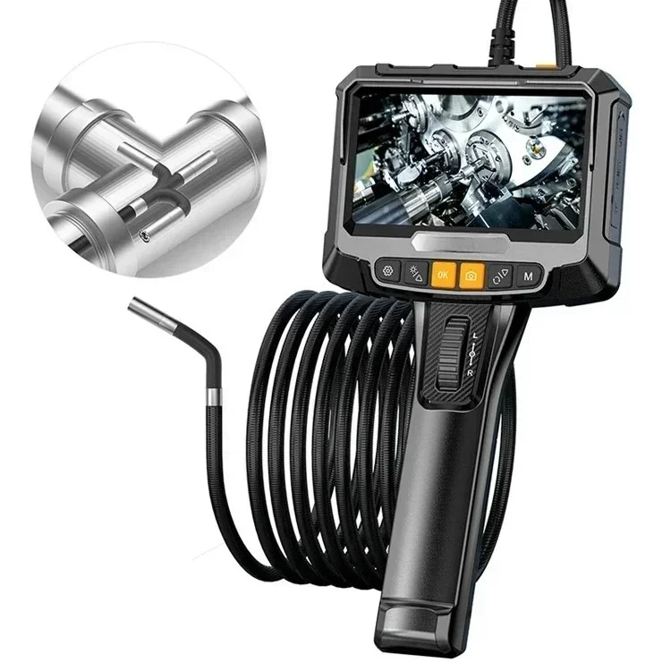 

8mm 1m 2 Way Articulating Borescope HD 1080P Industrial Endoscope Articulated Drain Pipe Inspection Sewer