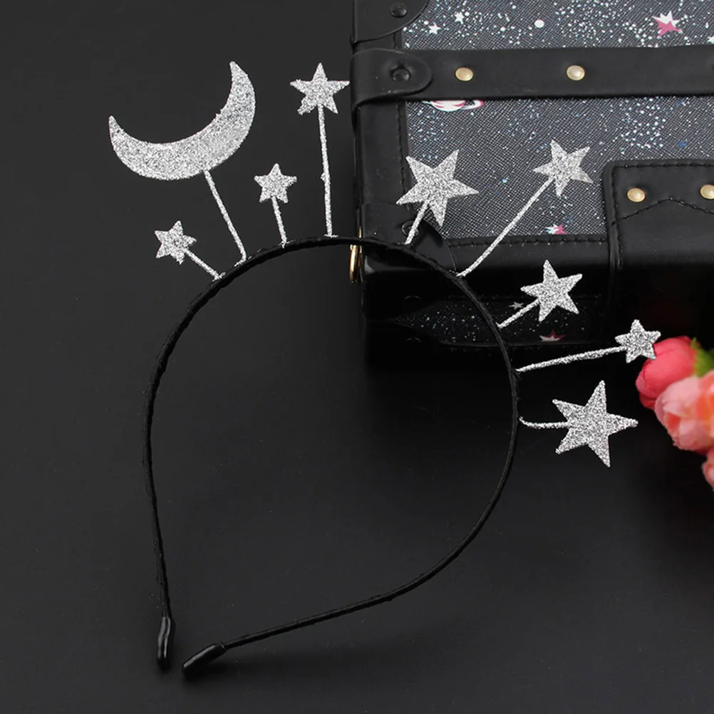 

3pcs Glitter Headb Shiny Star Hair Hoop Alloy Headwear Kids Women Photo Prop Birthday Christmas Hair Accessories Styling Tools