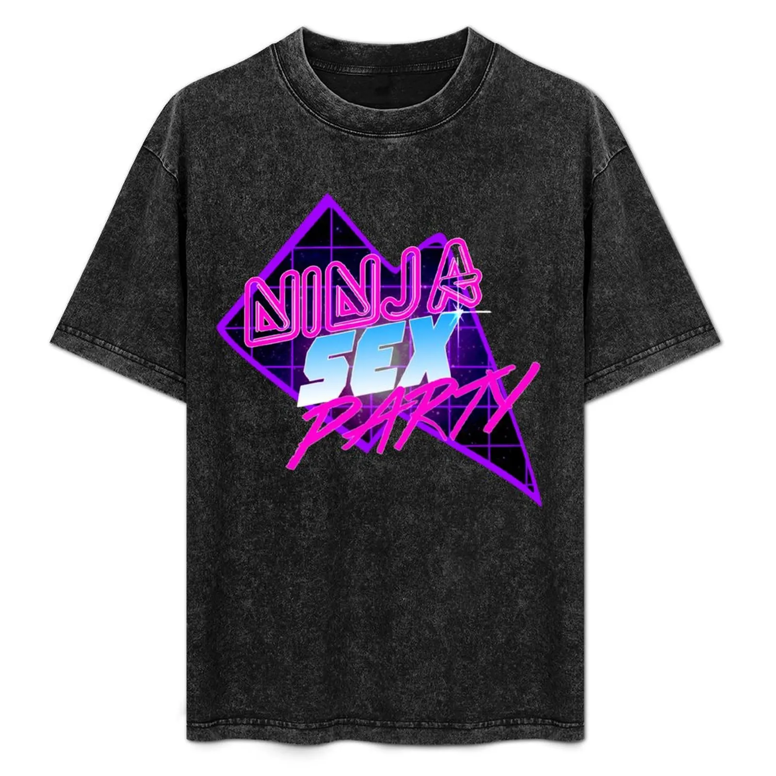 Sexy Ninja Parties (80s inspired design) T-Shirt Essential Solid Color T-Shirt