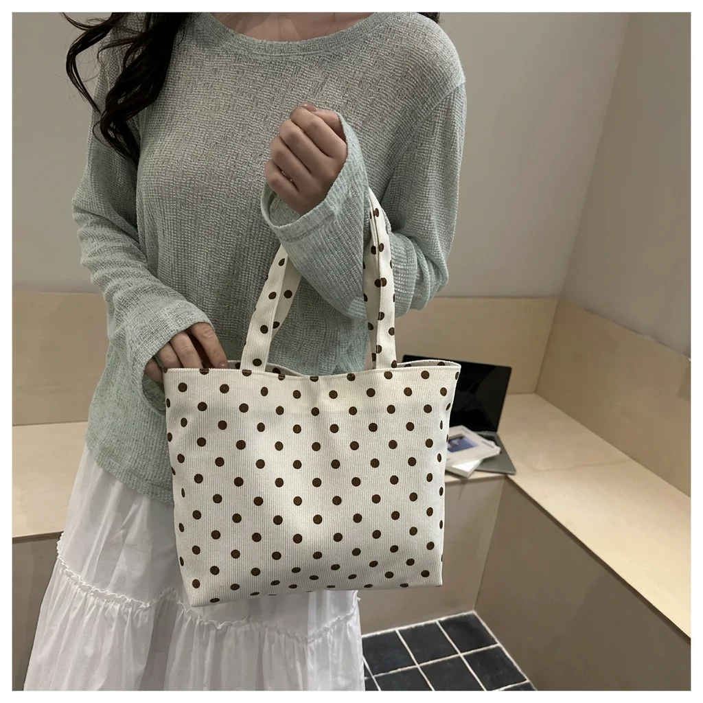 Women'S Commute Tote Bag Versatile Dual-Use Fabric Tote Fabric Handbag For Women Lightweight Large Capacity Shoulder Bag