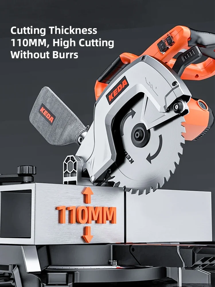 2024 Multifunctional Aluminum Material Cutting Saw 10 Inch Chain Saw Miter Saw Wood Cutting Power Tool