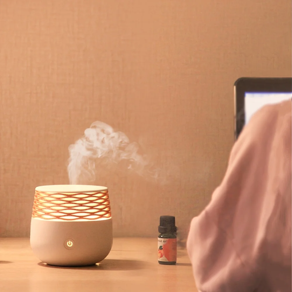 1 ชิ้นแบบพกพา Cool Mist Humidifier, 1.01 ออนซ์ Cool Air Humidifier, ไฟ LED, Anion Ultrasonic Wave, Desktop Humidifier, ห้องสํานักงาน