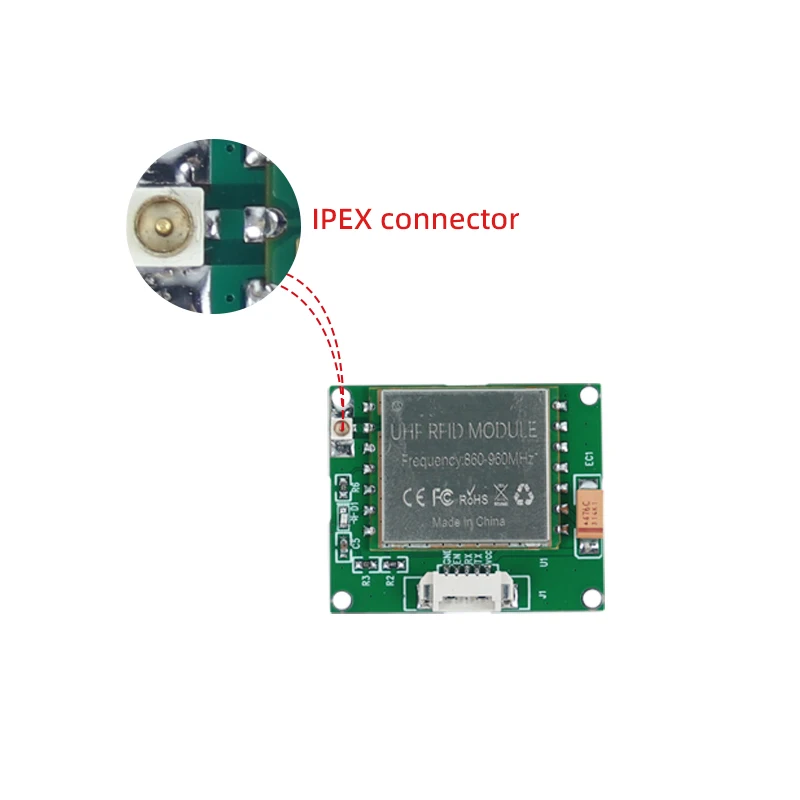 RFID UHF Reader Module TTL 3.3V Connect 860mhz 960mhz RFID Reader Chip UHF Reader UART Board UHF RFID Module