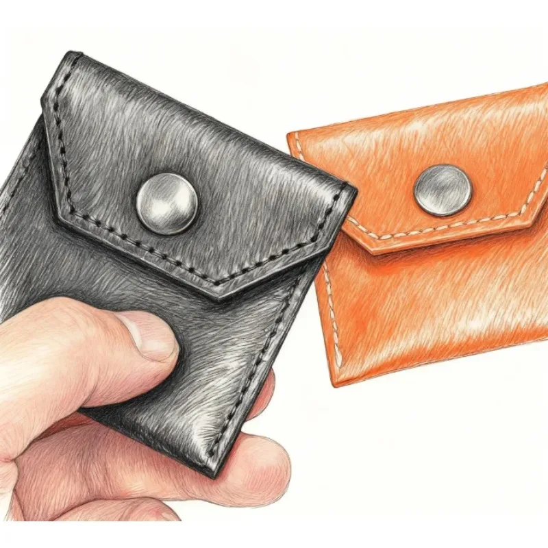 

Handmade Leather FPS Coin Wallet Magic Trick Close-Up Magia Magie Stage Illusions Magician Accessories Props