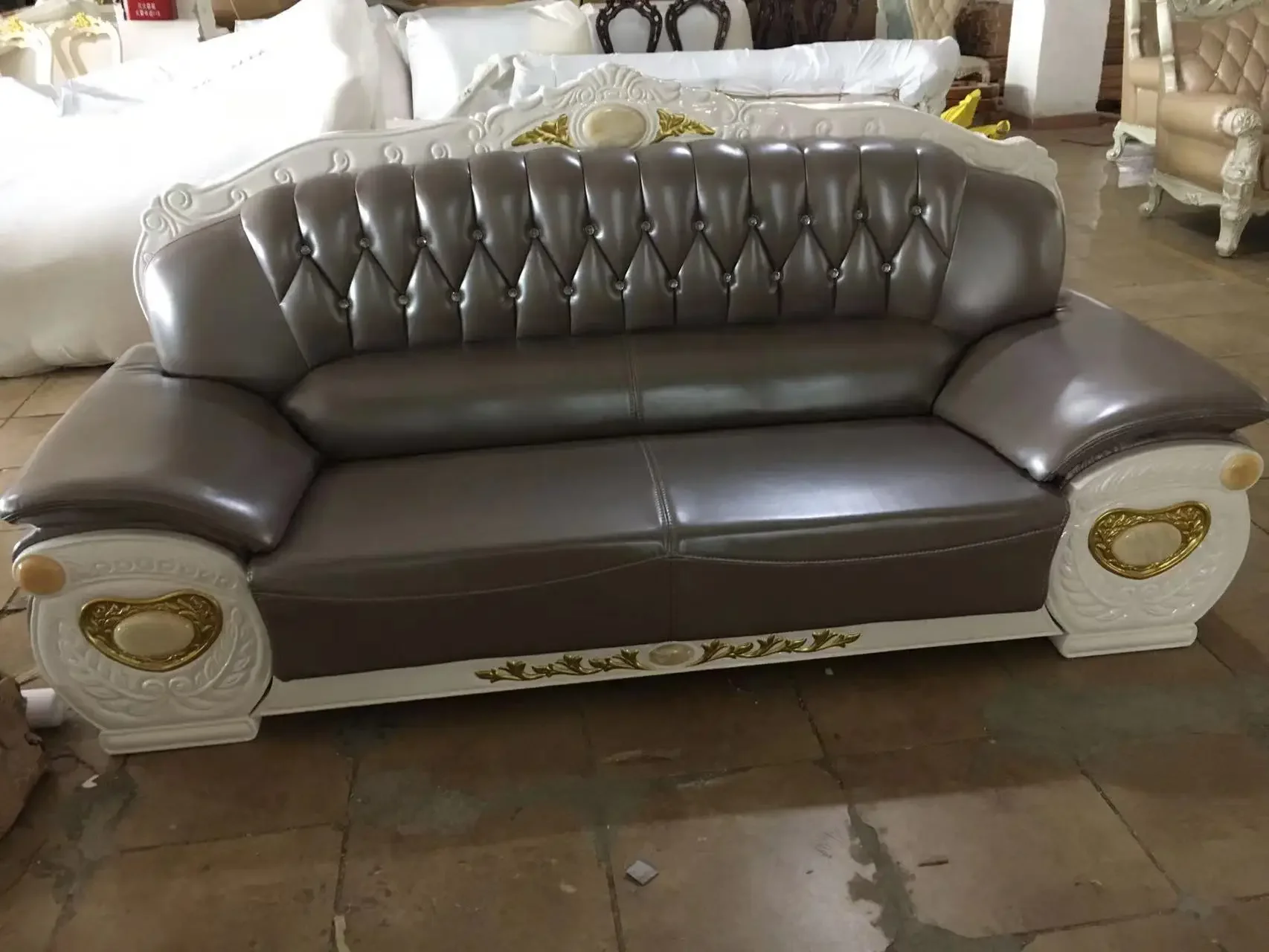 

#For High Quality Antique Style Living Room Sofa Luxury Design Leather European Sofa