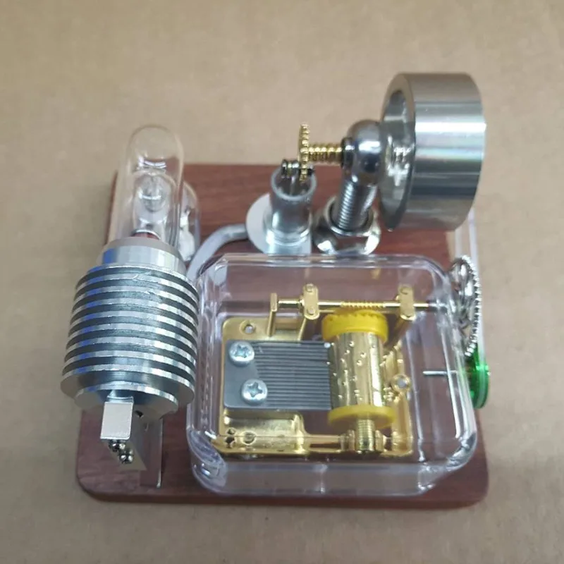 Power Music Box Engine Model Educational Physics Toys Technology Crafts Physics Experiment