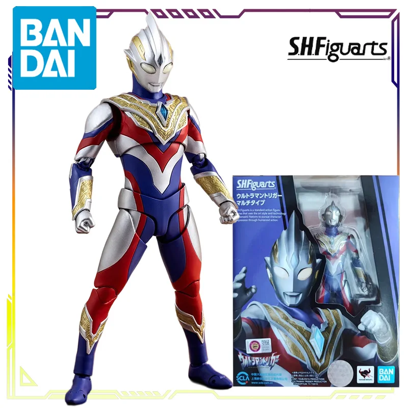 Oryginalne figurki Bandai S.H.Figuarts ULTRAMAN TRIGGER NEW GENERATION TIGA Series Kalumila/Evil Treja, figurki akcji anime, modele zabawek