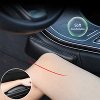 Leather Car Leg Cushion Pad Universal Auto Seat Side Rest Knee Pads Soft Mat Armrest Central Control Protector Knee Accessories