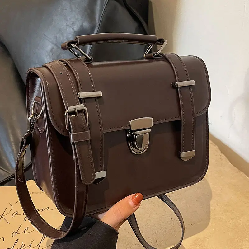 Fashion JK Uniform Crossbody Bags 2024 Sweet Lolita Handbags PU School Style Satchels Women Japanese Vintage Bolso Mujer