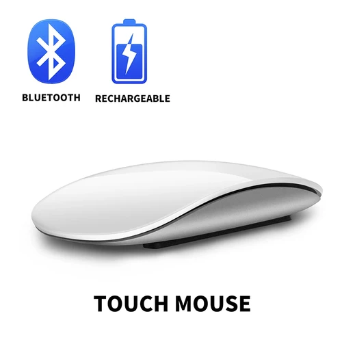Ratón inalámbrico Bluetooth, recargable, silencioso, multiarco táctil, ratón mágico ultrafino para ordenador portátil, Ipad, Mac, PC, Macbook