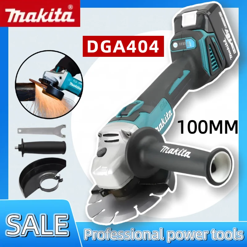 

Makita DGA404 100mm Brushless Lithium Electric Angle Grinder 18V Rechargeable Cutting Machine High Power Machine Power Tool