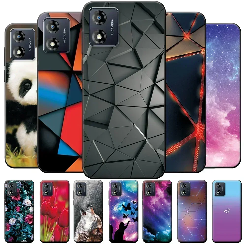 모토로라 모토 E13 용 충격 방지 휴대폰 케이스 커버, 모토 E13 범퍼 커버, 6.5 인치 소프트 실리콘 백 커버