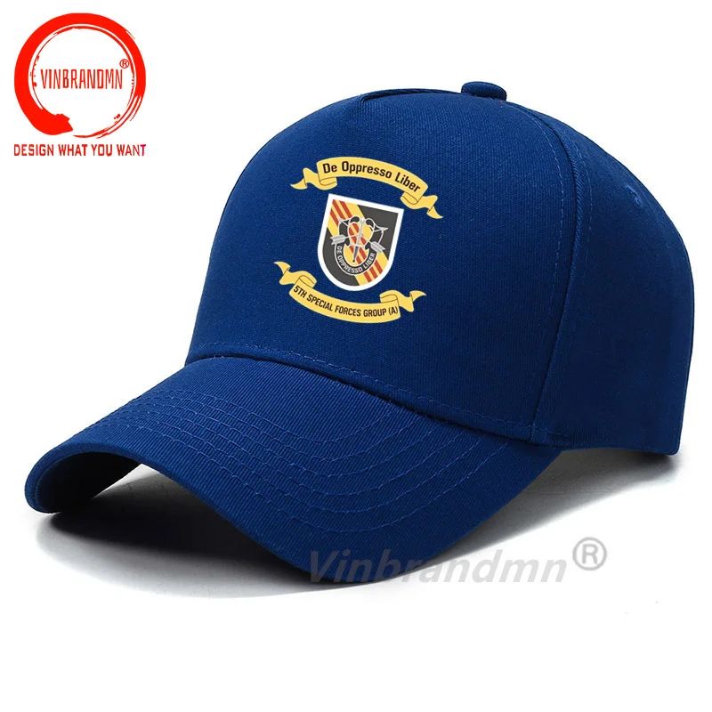 US Army 5th Special Forces Group Airborne Classic Design Baseball Caps Men Fashion Trendy Casual Adjustable Hat Breathable Caps
