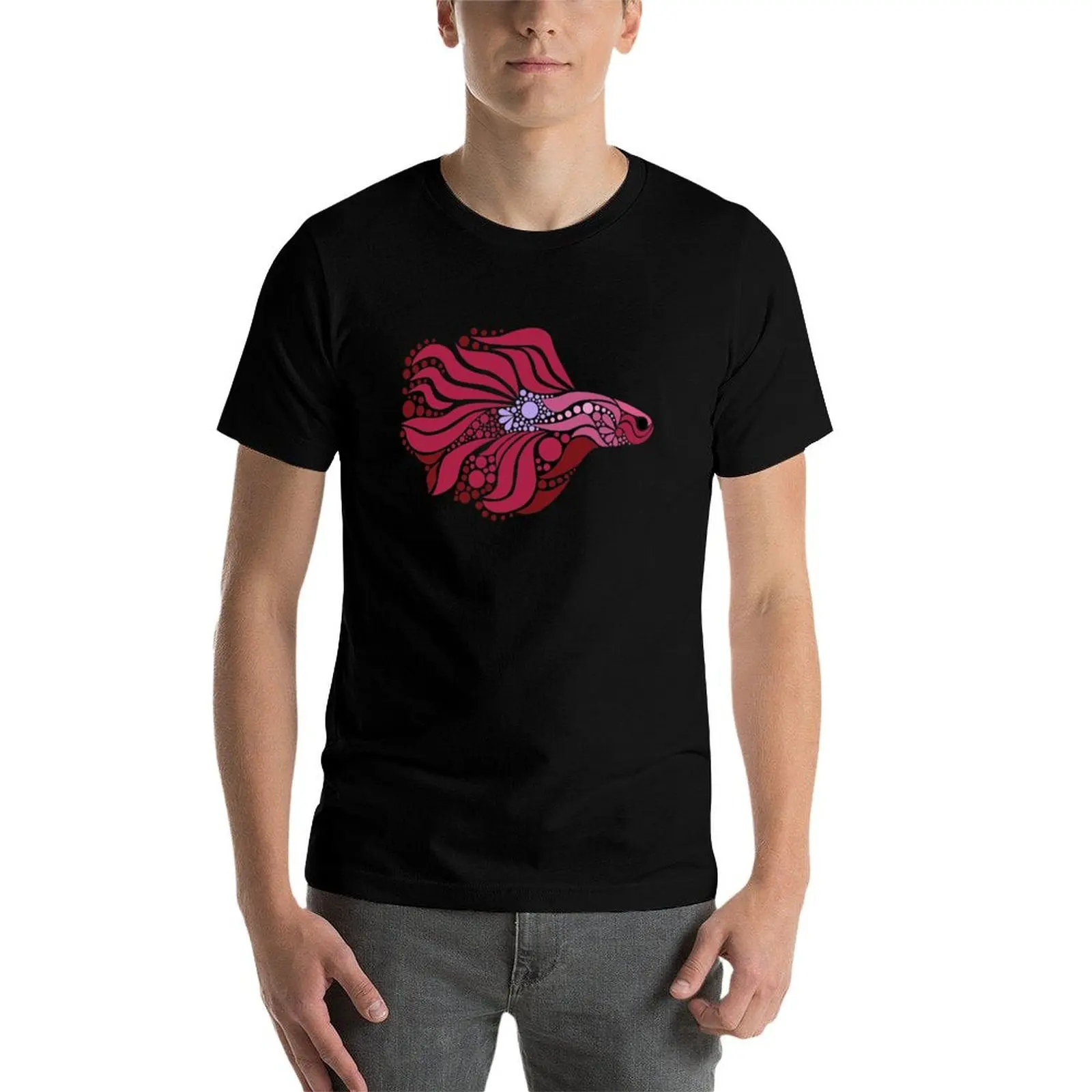 Betta Fisch-Beeren T-Shirt Schweiß Hippie Kleidung Hemden Männer