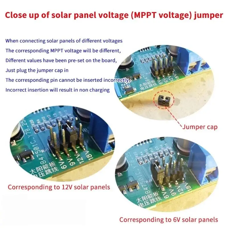 MPPT Solar Charger Control Board DC5-18V 2.5A Solar Panel Regulator Module Type-C DC5V USB For 3.7V 18650 Lithium Battery Charge