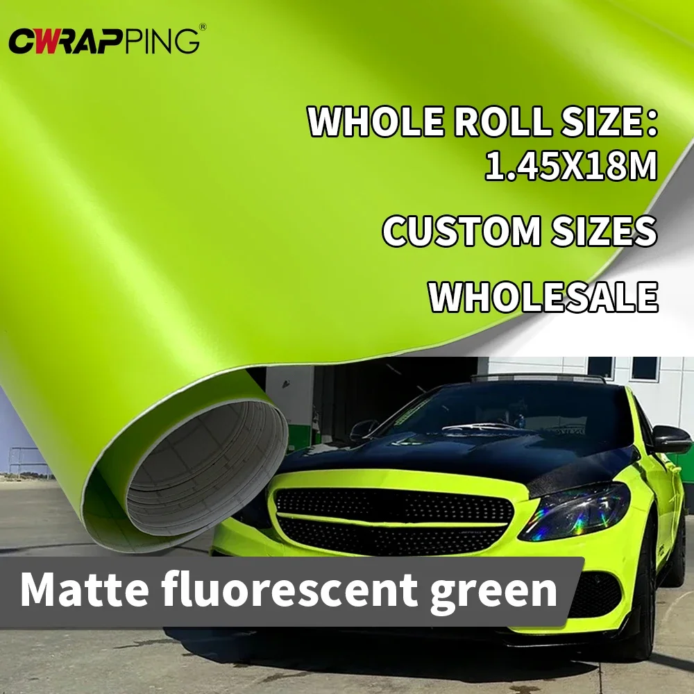 Auto Hood Wrap Vinyl Matte Car Film Covering 1.45x2/3/18m Vinyl Film Waterproof Bubble-free Car Sticker Motorcycle Accessories