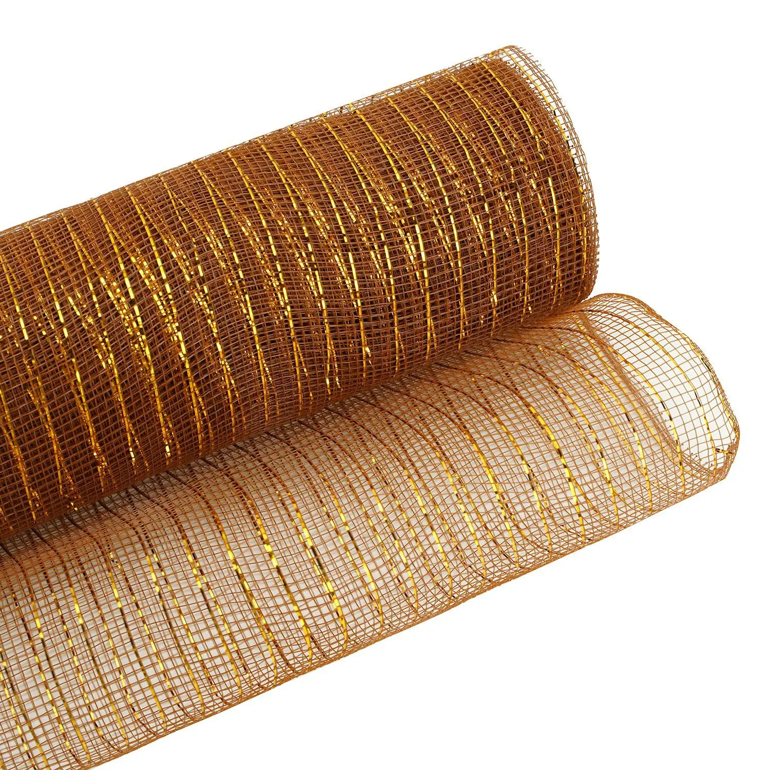 10Yards 26CM Deco Poly Mesh Ribbon 10 Inch Wide Metallic Ribbon for Christmas Wreath Decoration Halloween DIY Wrapping