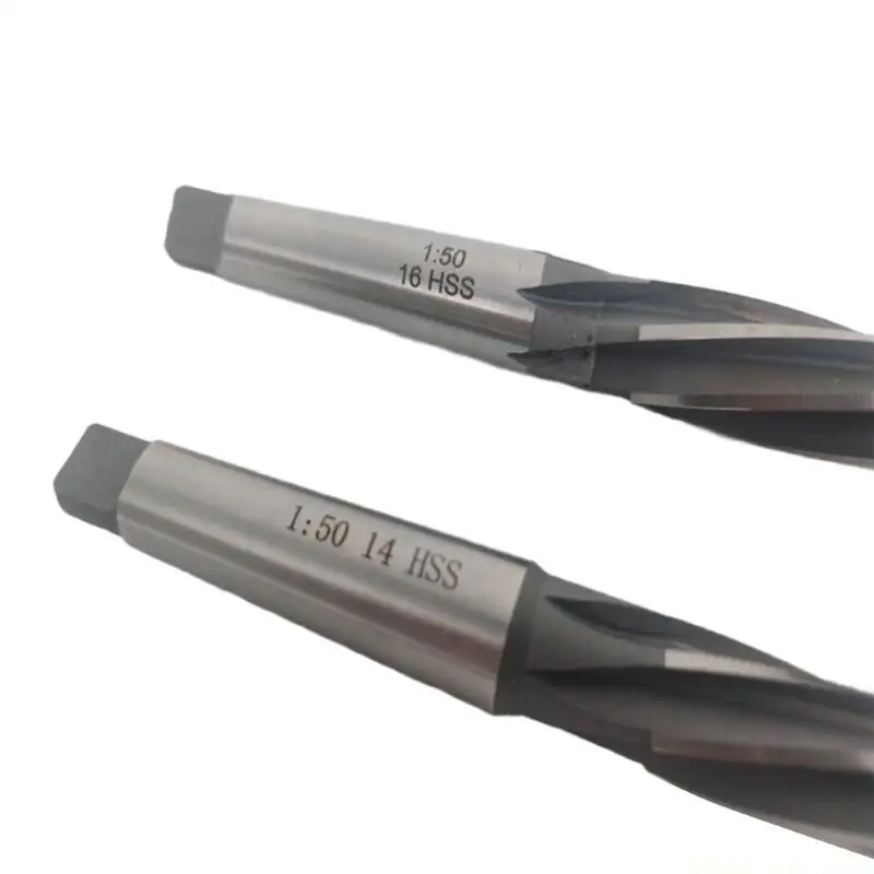 A2BE High Precise Helical Taper Machine Reamer Suitable for Skilled Machinists Metal & Mold Manufacturing with 8 Flute Design