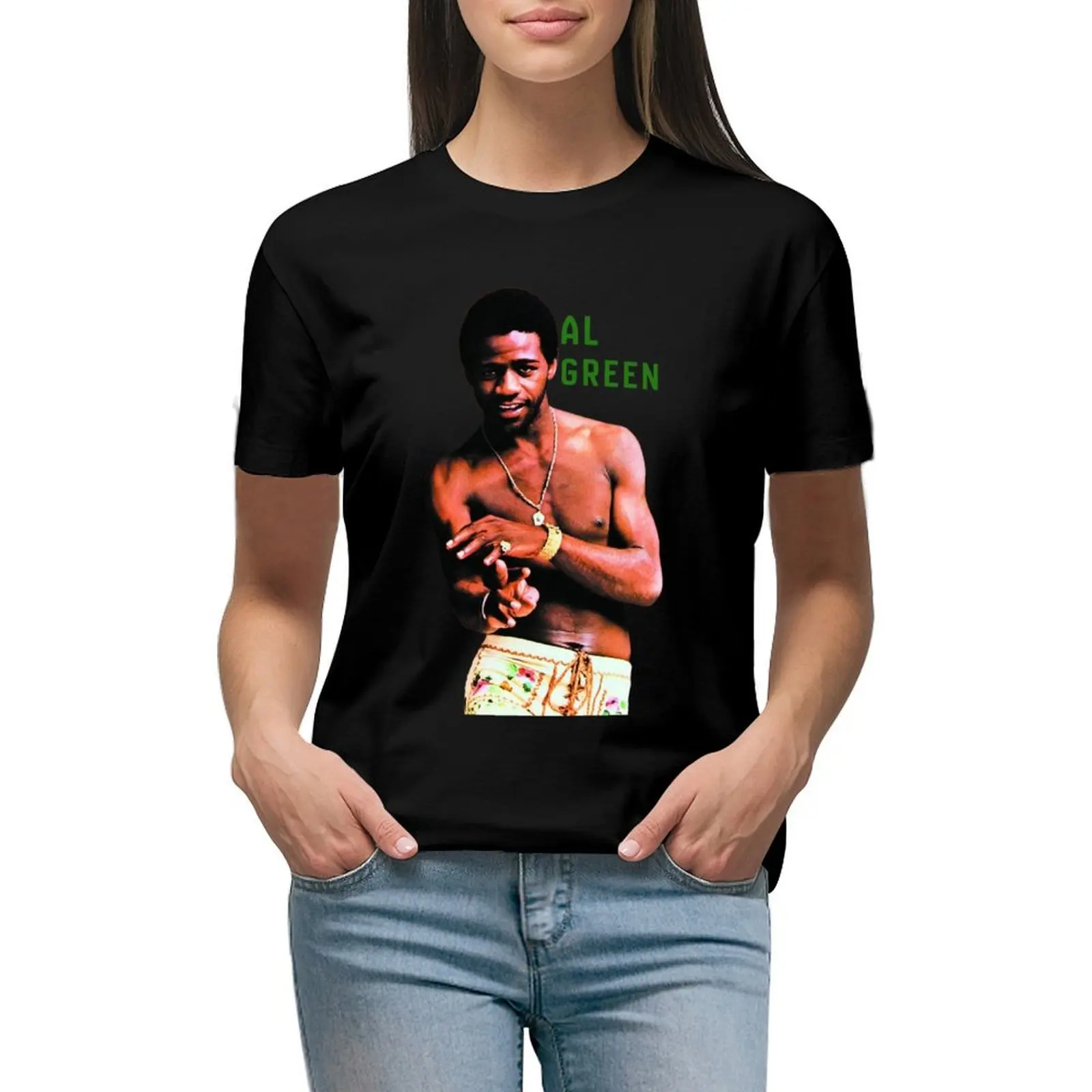 

Al Green T-shirt vintage clothes female Aesthetic clothing Woman T-shirts