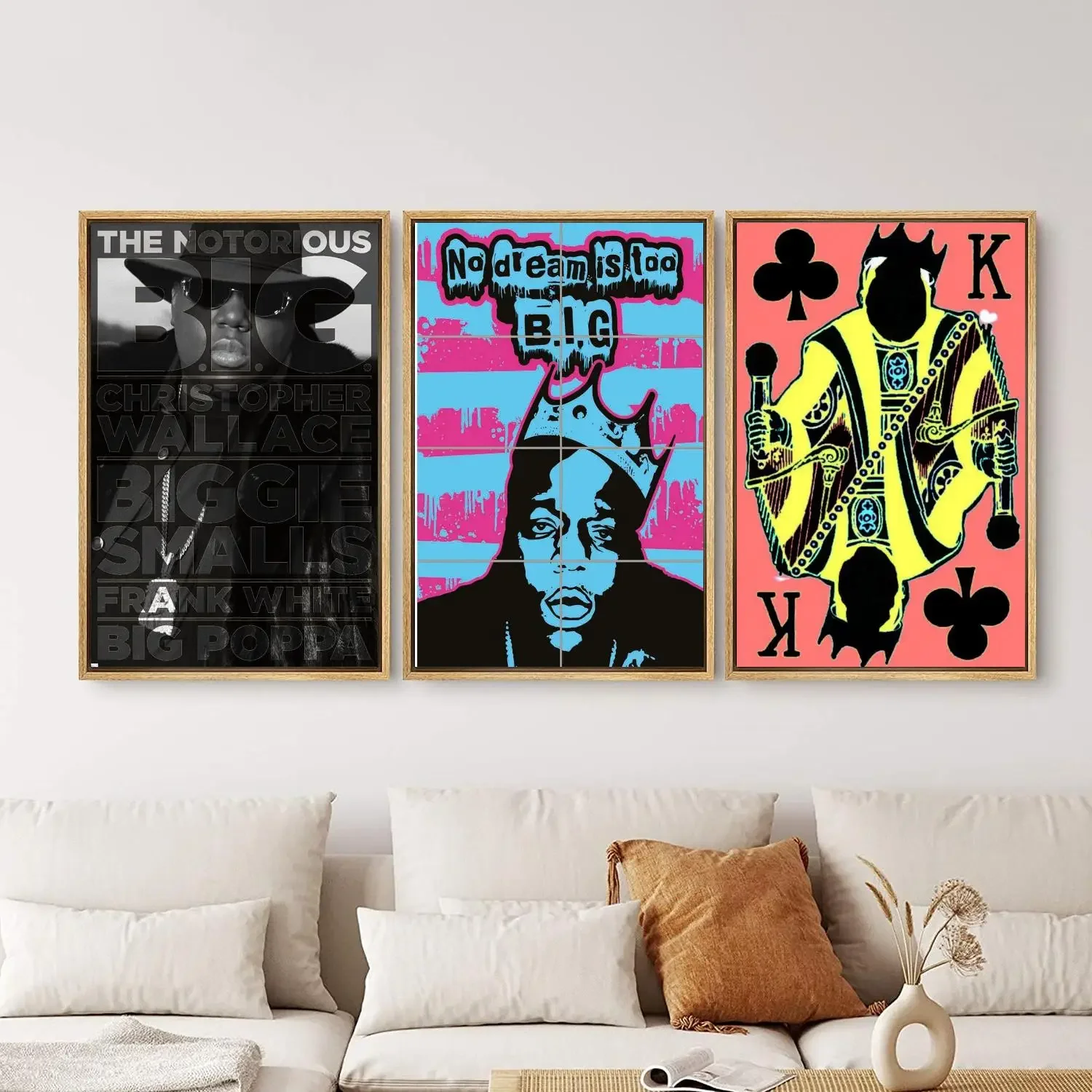 The Notorious B.I.G. Poster Painting 24x36 Wall Art Canvas Posters Personalized Gift Modern Family bedroom Decoration Art Poster