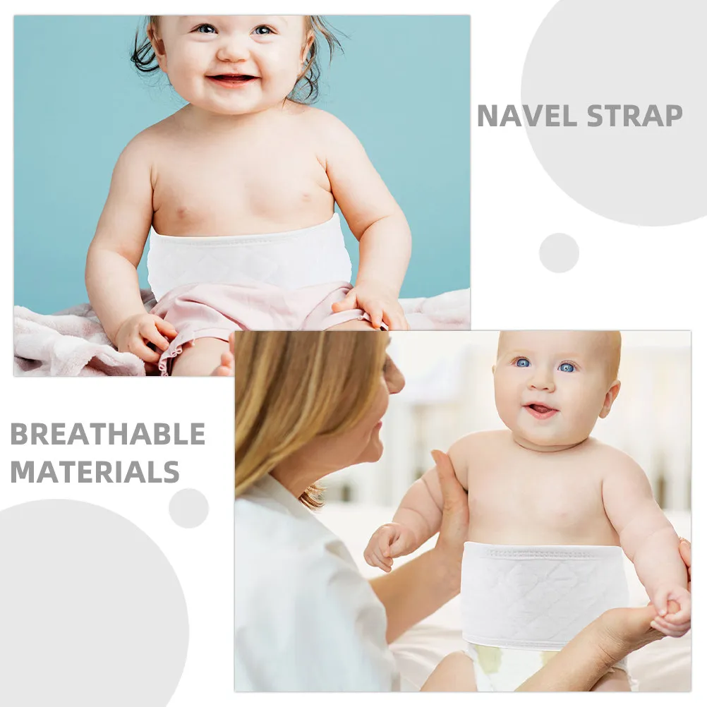 12Pcs Newborn Belly Wrap Cotton Breathable Warm Thin Belly Band for Baby Boys Girls Cord Cover Abdominal Protective Belt