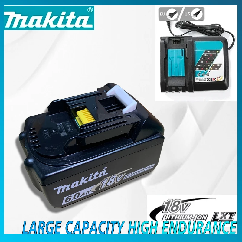 

Makita power tool battery, 18V 6.0Ah rechargeable battery, replacing Makita BL1830BL1840BL1850BL1860B,