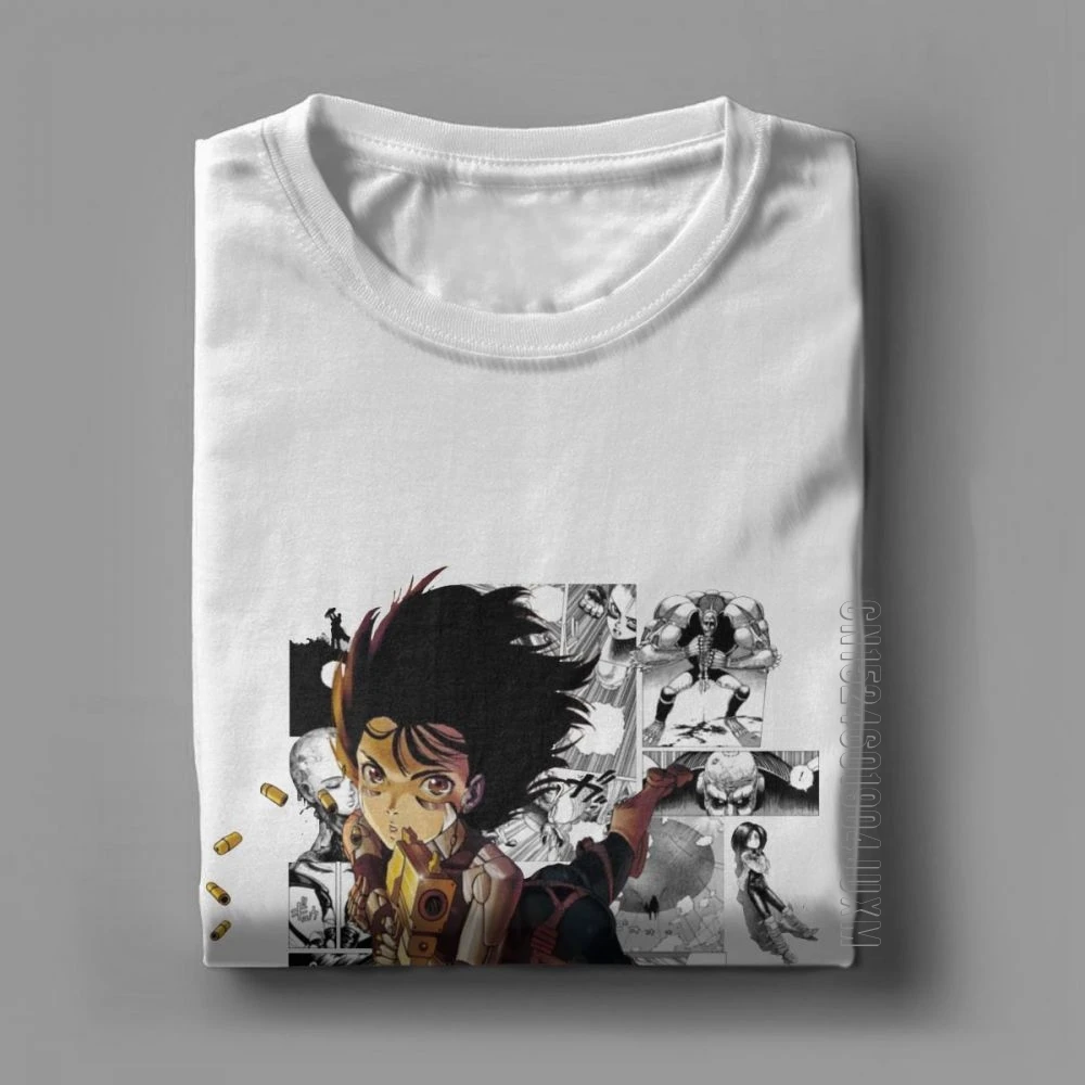 Gally Alita T-Shirt Battle Angel Gunnm Comic Stylish T Shirt Man Designer Clothing Party Tee Shirt Pure Cotton T-Shirt