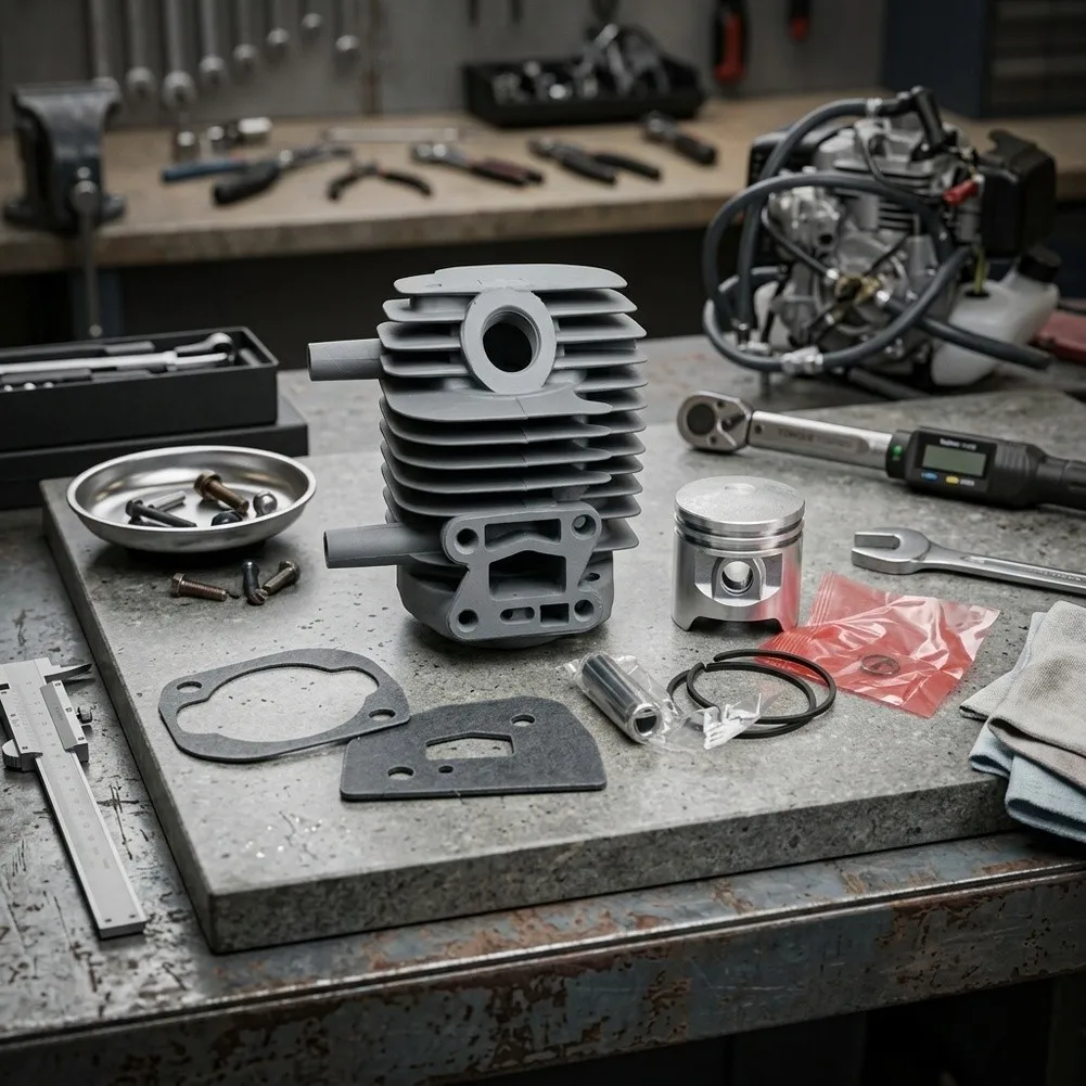 Trimmer Engine Part As Shown Engine Cylinder Kit Robust Steel Construction Optimized Engine Efficiency For Tough Conditions