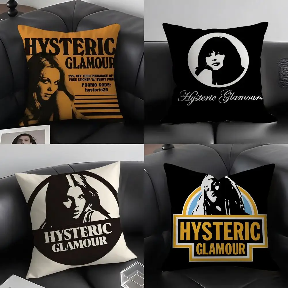 H-Hysteric GlamourR Brand Cushion Cover Pillowcase Ultra Soft Skin Friendly Fabric Cloud Like Comfort & Concealed Zipper