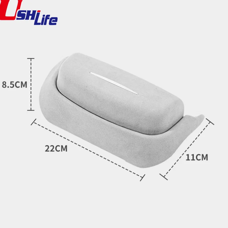 for Ford Ranger Accessories 2024 2025 Car Eyewear Case Box Sunglasses Holder Suede Glasses Storage Box Car Accessories Styling
