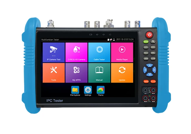 7 Inch IPS Touch Screen Built-in Wifi CCTV Tester for 8K IP/Analog/AHD/CVI/TVI/SDI Cameras Testing IPC-9800 Pro Series