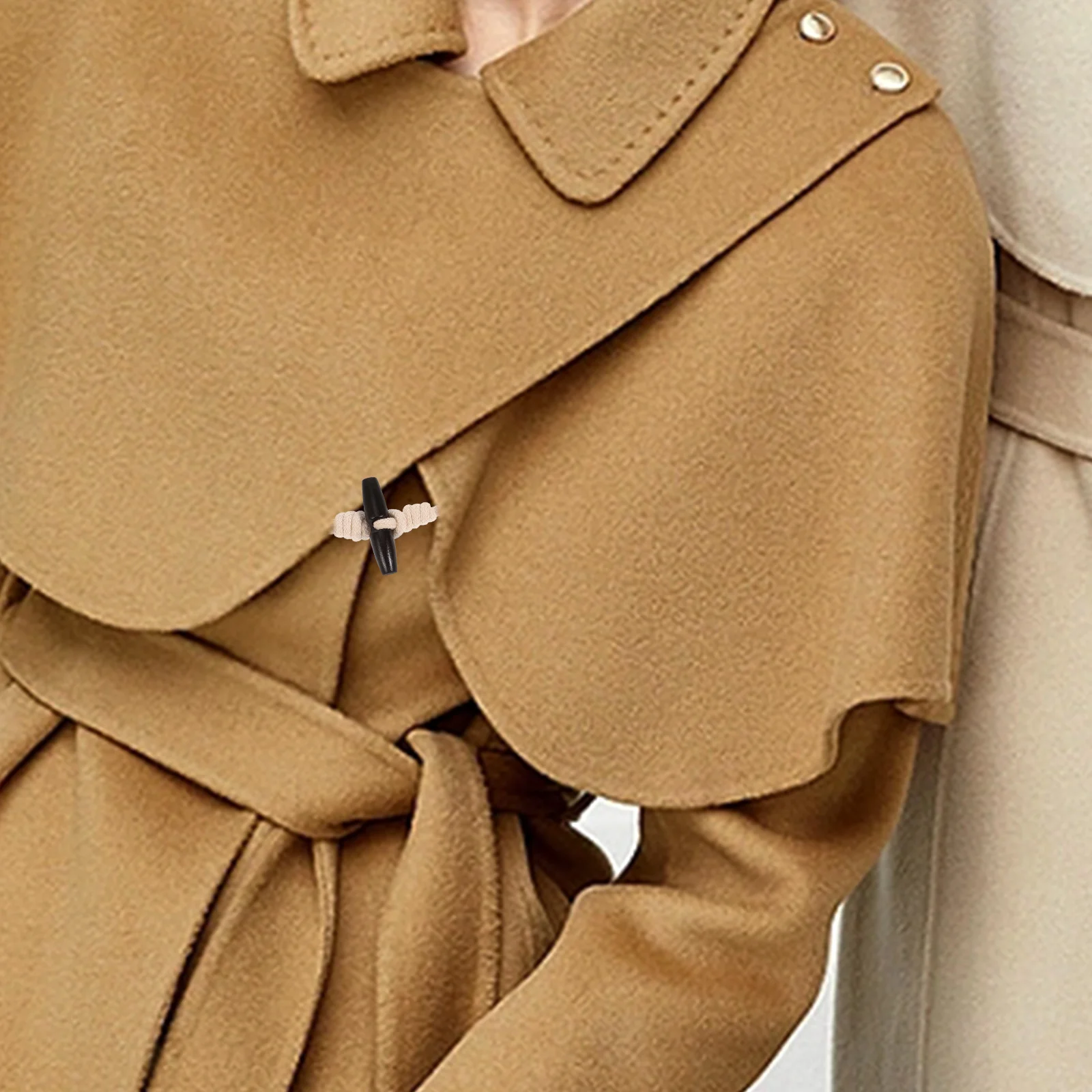 

10Pairs Retro Clothes Buttons Wooden Toggles for Coats Cardigans DIY Craft Decor Toggle Buttons Clothing Toggle Button