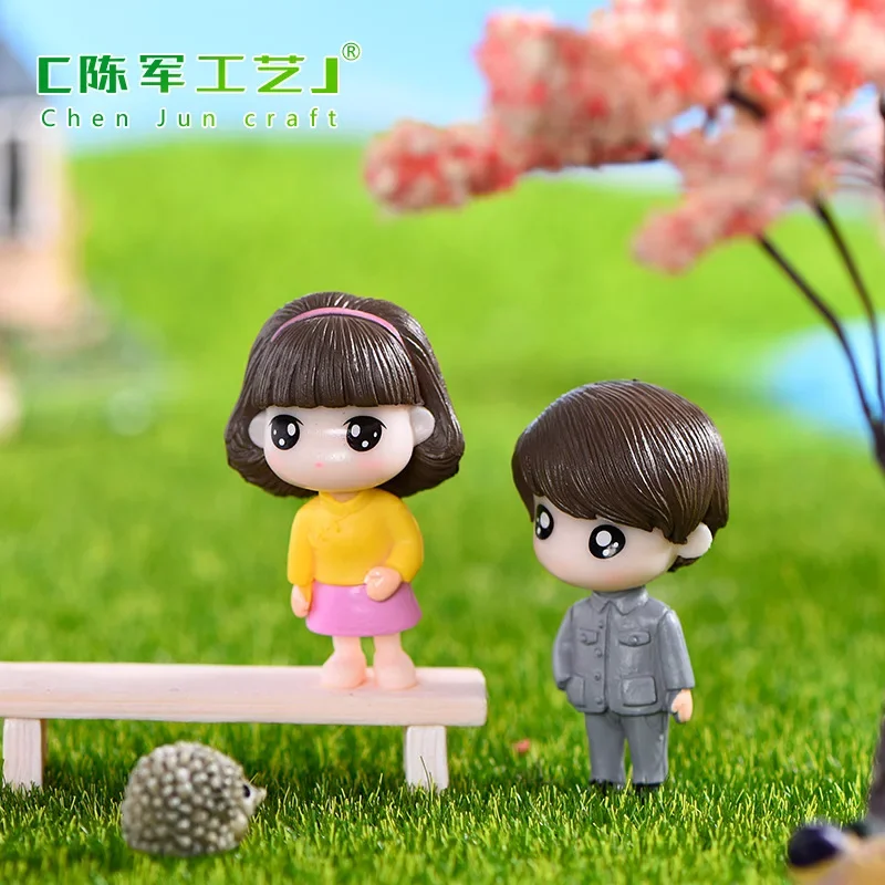 2 قطعة طبعة الحنين بالجملة الأدبية زوجين صغيرة الطازجة زخرفة الزفاف المشهد الصغير النمط الصيني زخرفة الإبداعية #3