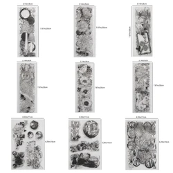 Mushroom Flower Owl Background Clear Silicone Stamp Seal DIY Scrapbooking Photo Album Decorative A8015