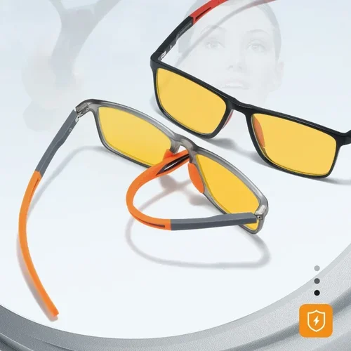 Imagen 2 del producto Nuevo diseño de marca, gafas para miopía antiluz azul y amarilla, gafas para conducir para hombres y mujeres, gafas de sol deportivas para visión nocturna y cercana