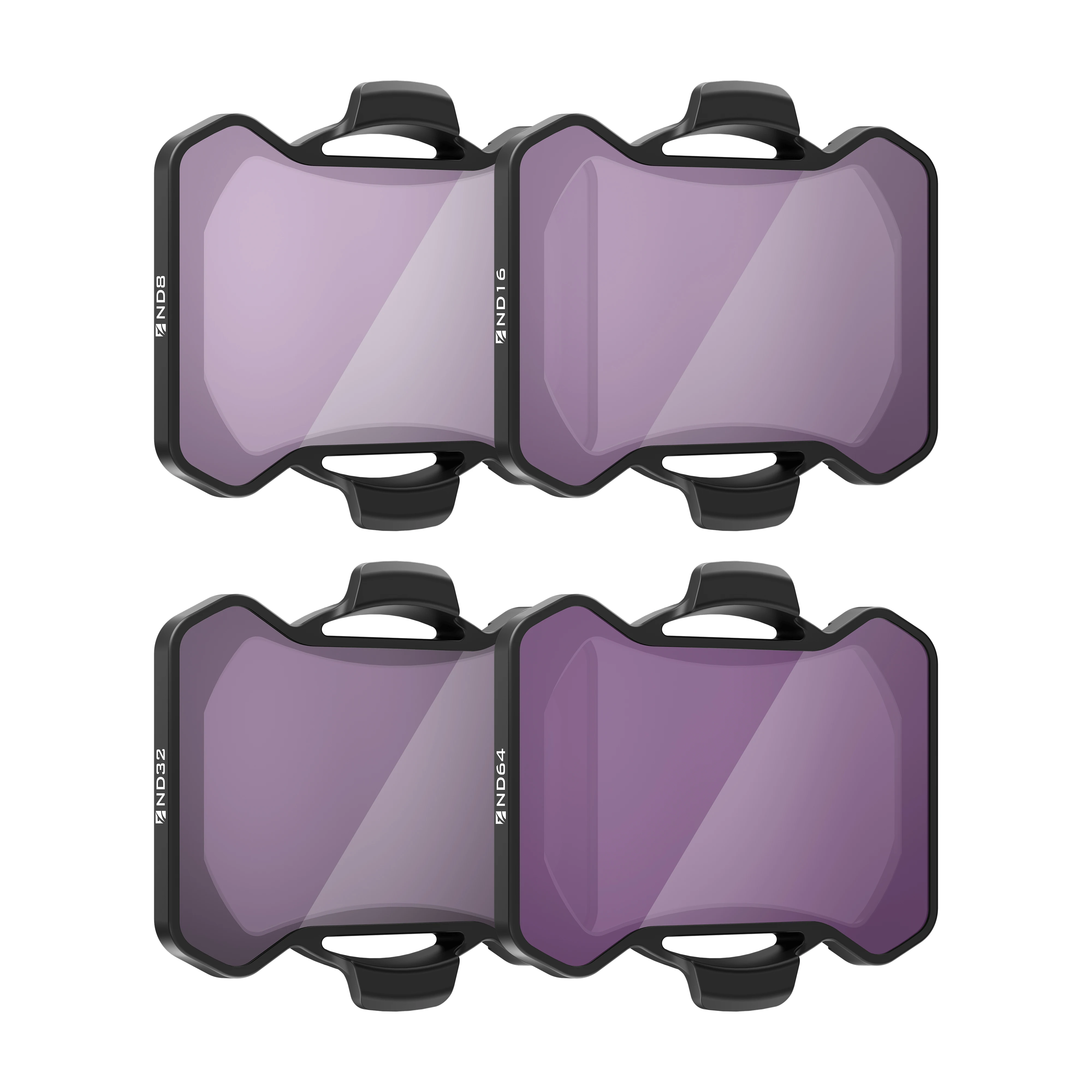 Freewell 4-pack standaard dag-ND-filterset, ND8, ND16, ND32, ND64 filters voor DJI Avata 2 camerafotografie-accessoires