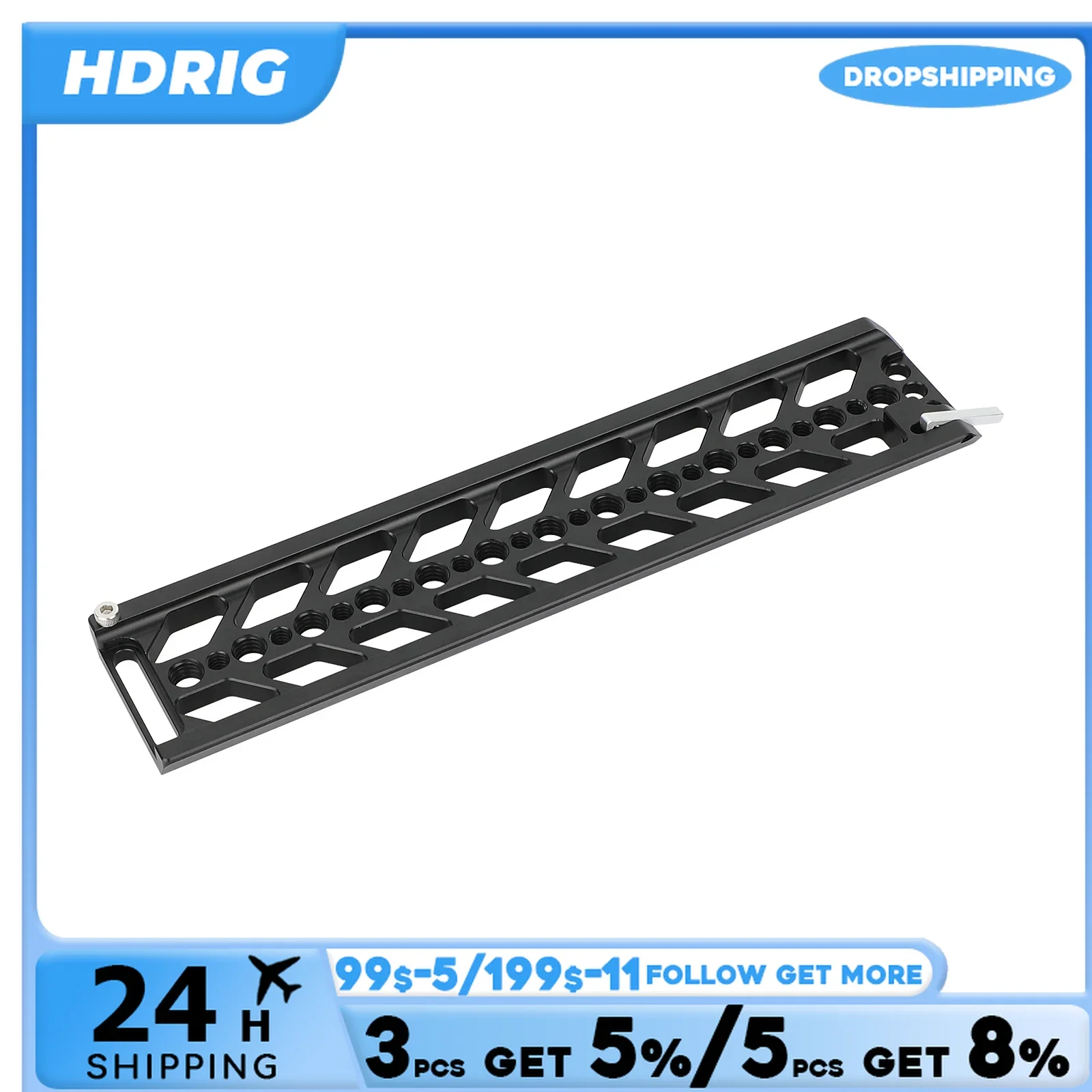 HDRiG 10 Inch Dovetail Plate With 3/8\