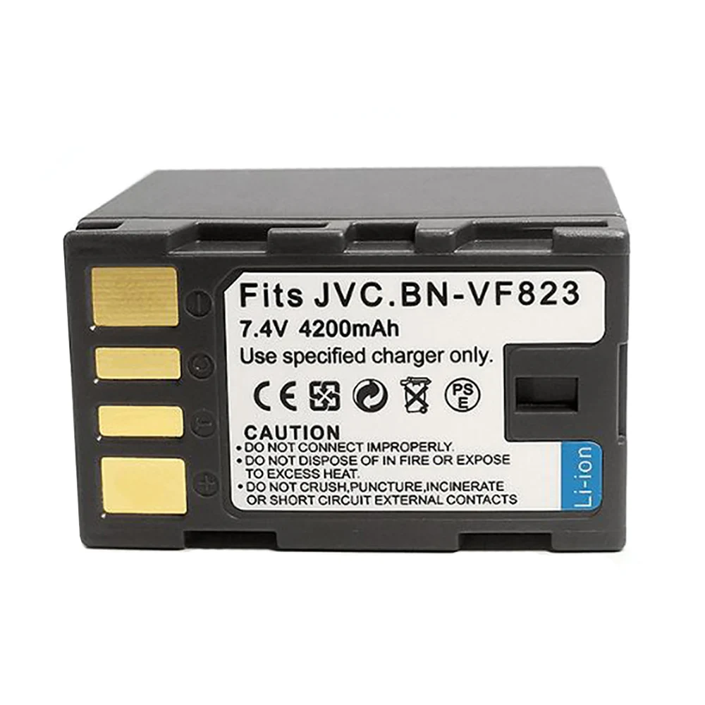 7.4V 4200mAh Lithium Battery Pack Camera Digital Li-ion Batteries For ​JVC BN-VF823 BN-VF815 BN-VF808 GZ-HD7 GZ-MG575 GR-D750